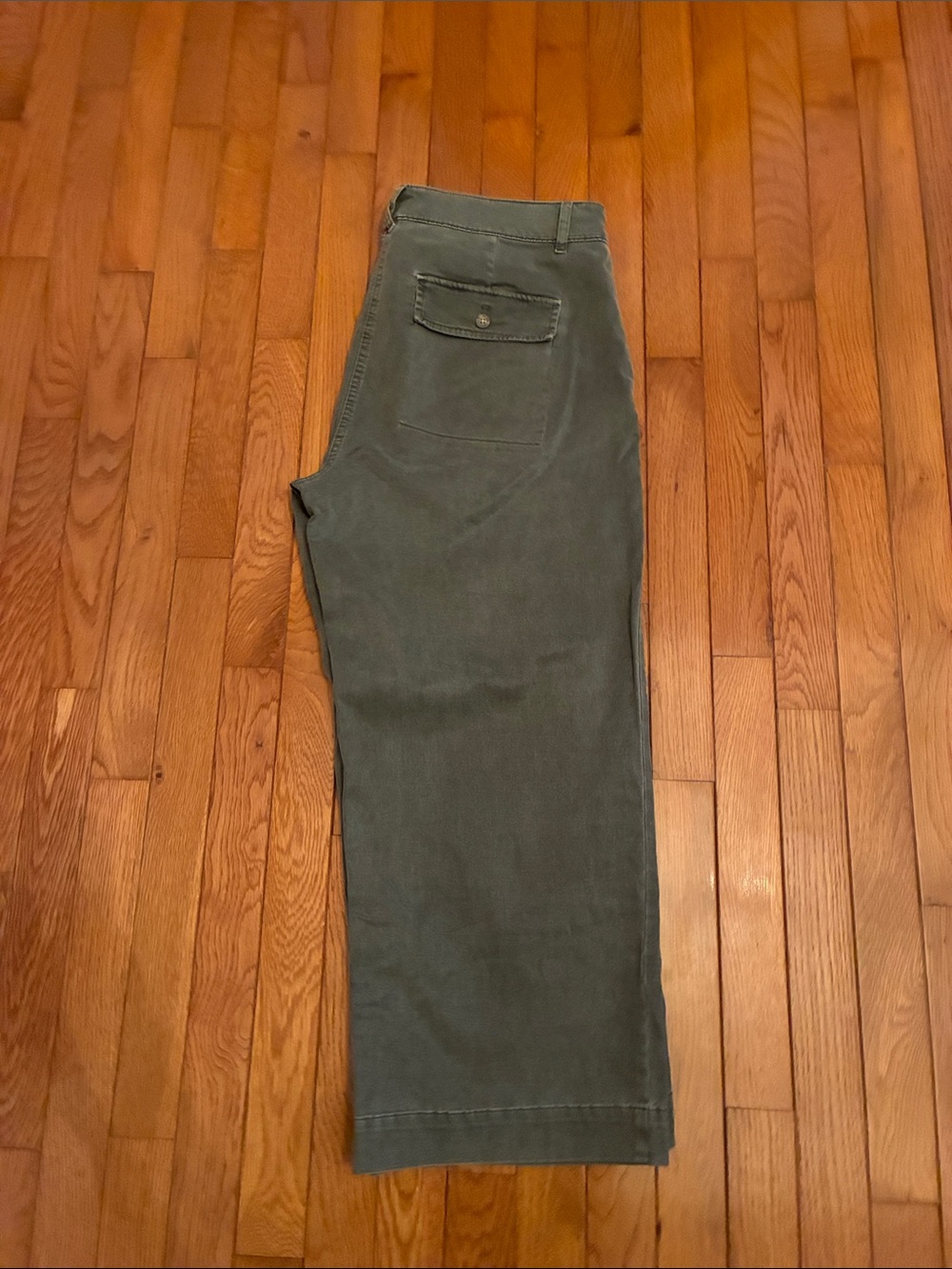 J. Jill Olive-Green Wide Leg Pants